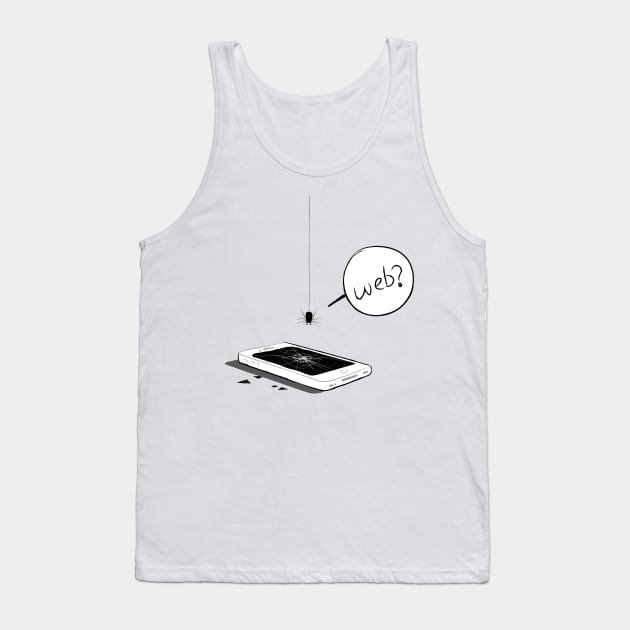 Mobile Web Tank Top by downsign